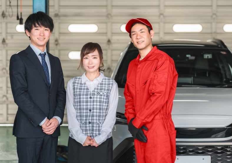 車の入庫・受付（必要書類）のイメージ